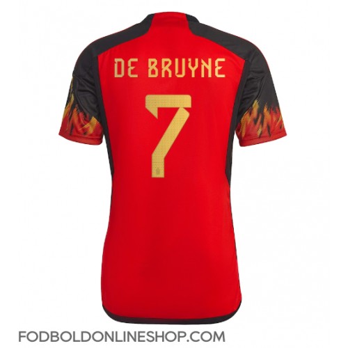 Belgien Kevin De Bruyne #7 Hjemmebanetrøje VM 2022 Kortærmet